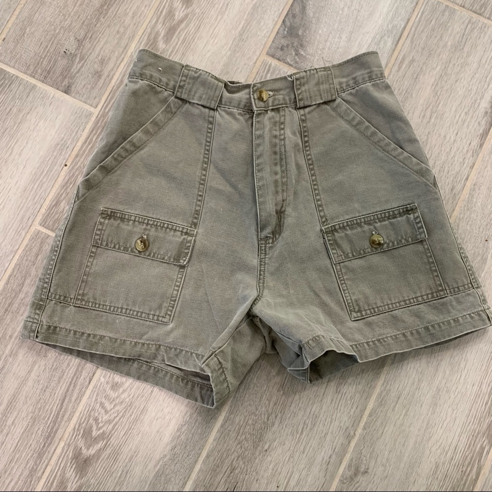 VINTAGE KHAKI SHORTS 100% cotton